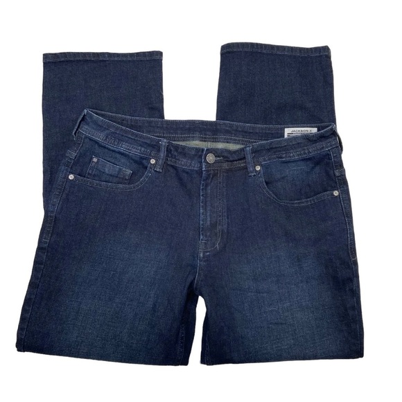 Buffalo by David Bitton Jackson-X straight dark wash blue jeans Men’s Sz 38 x 30 - Picture 2 of 8